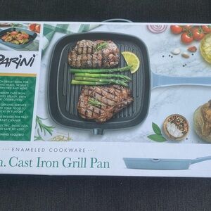 Parini 9 inch Cast Iron Grill Pan